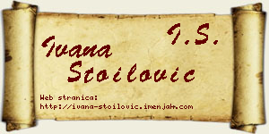 Ivana Stoilović vizit kartica